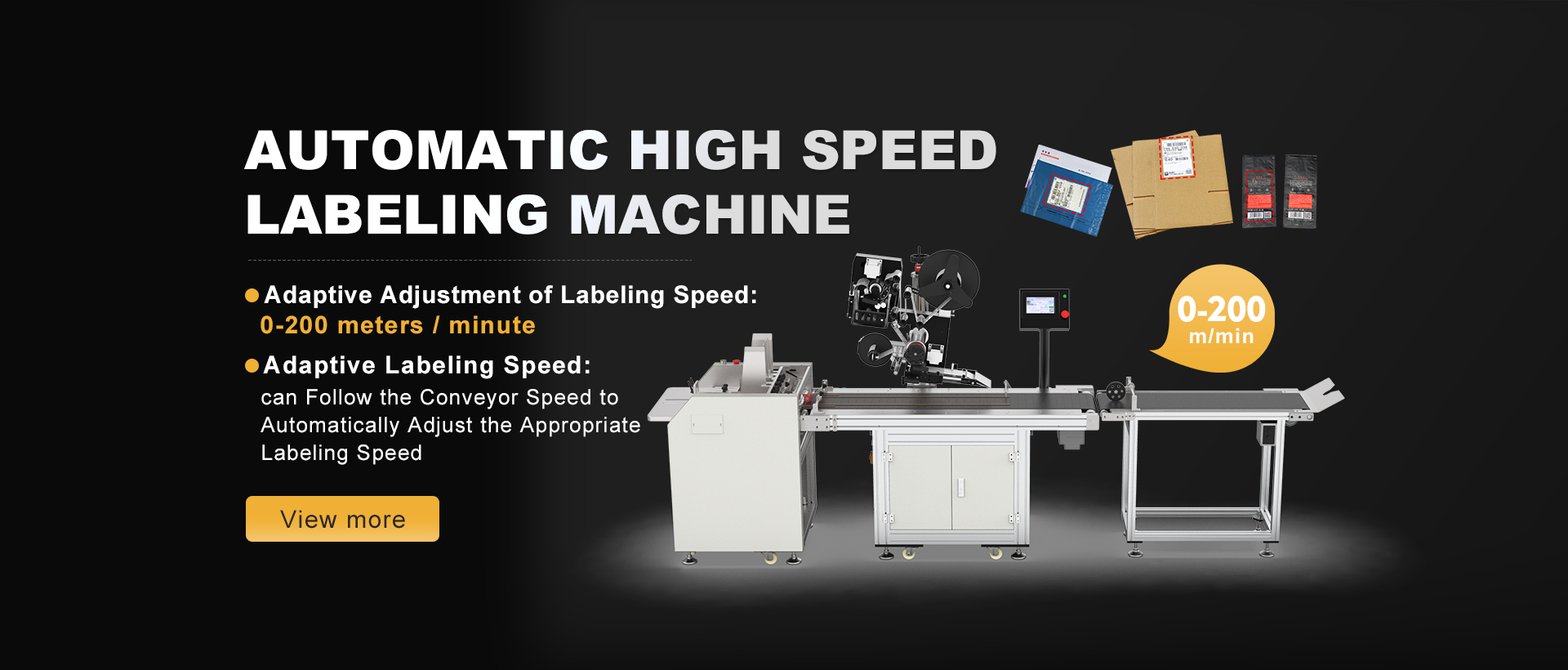 High speed paging and labeling machine