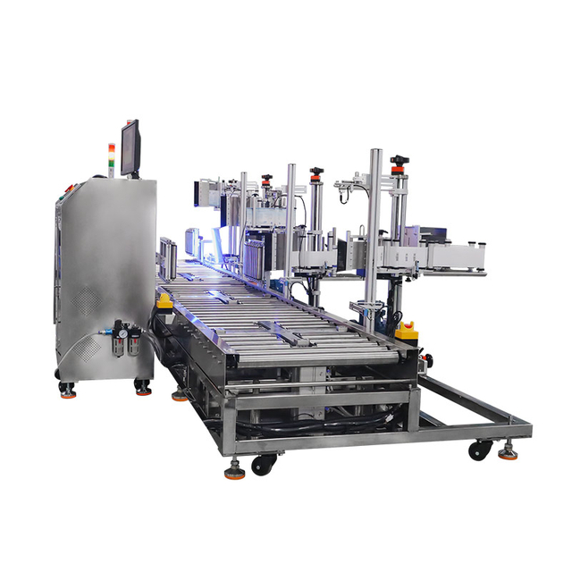 Large Drum Labeler with 4 Label Applicators