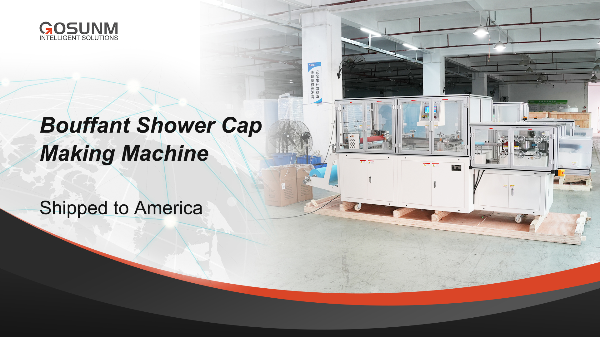 Bouffant Shower Cap Making Machine Shipped to America