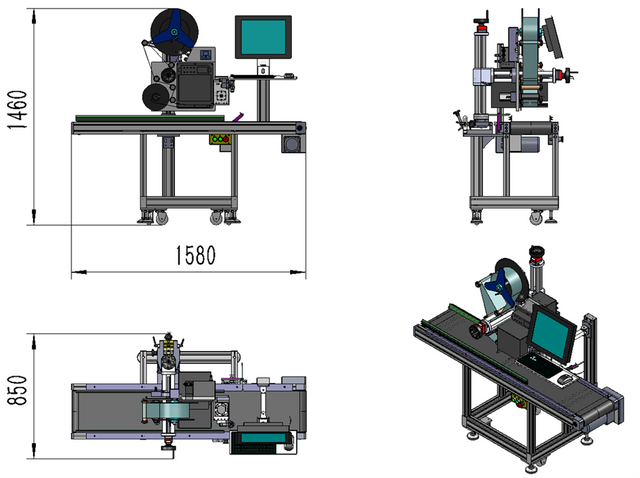 Real-time Suction Labeling Printing Machine