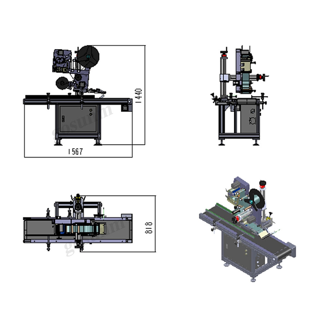 High Speed Automatic Flat Labeling Machine